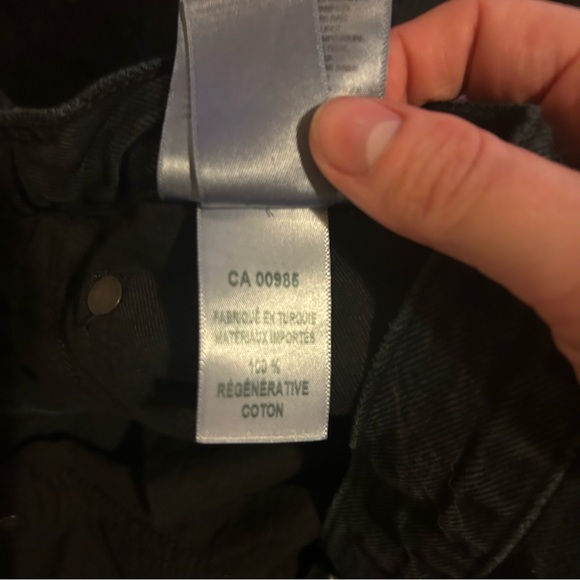 AGOLDE Women's Straight Leg Jeans in Black - Picture 8 of 10